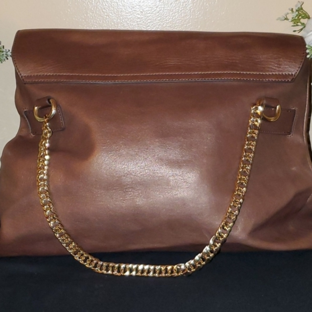 Versace Collection Leather Flapover Vistello Bag - Picture 4 of 17